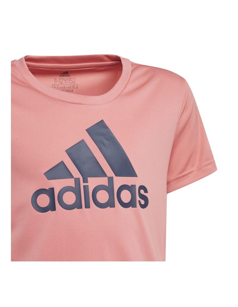 T-SHIRT BAMBINA ADIDAS DESIGNED TO MOVE- GN1441