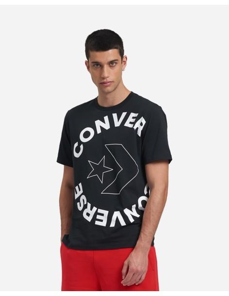 T-SHIRT HERREN CONVERSE ALL STAR TEE BLACK 100% COTTON-10024241-A01