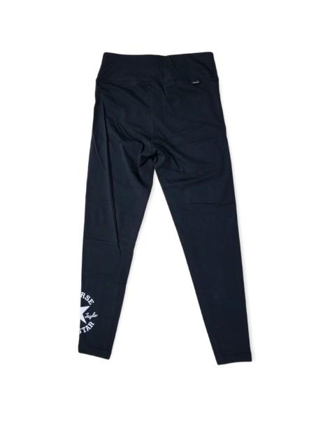 LEGGINGS DONNA CONVERSE ALL STAR NERO 87% COTONE 13% ELASTANE-10024222-A01 2