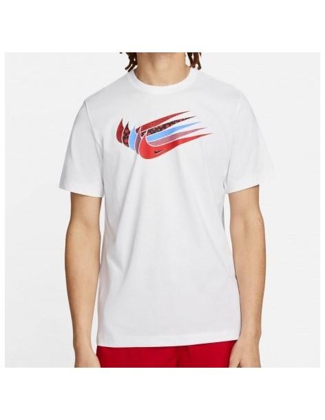 T-SHIRT MAN NIKE NSW 12 MO SWOOSH TEE 100% COTTON-WHITE-DN5243-100