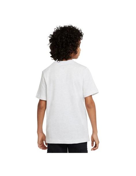 T-SHIRT RAGAZZO NIKE SPORTSWEAR 100% COTONE-GRIGIO-DO1808-051 2