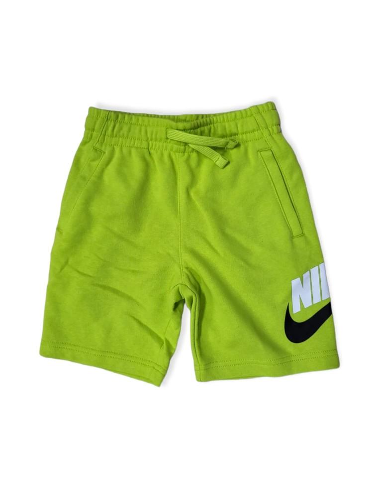 NIKE CLUB CHILD SHORTS 60% COTTON 40% POLYESTER- GREEN-86G710-EB5