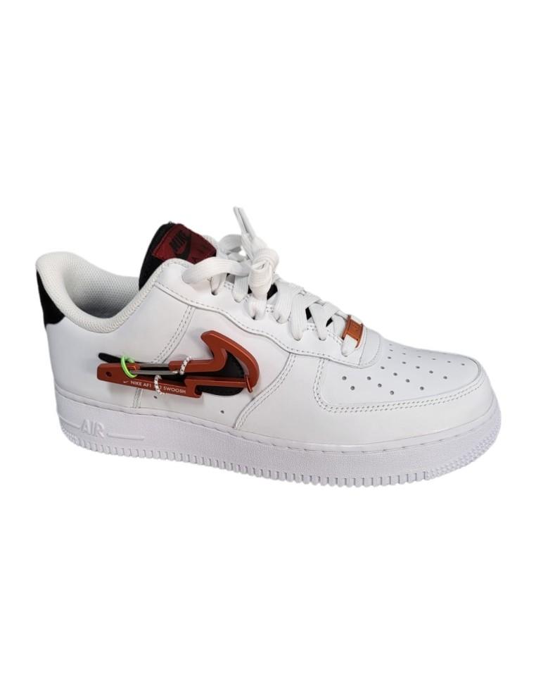 MAN SNEAKERS NIKE AIR FORCE 1 '07 PRM WHITE LEATHER-DH7579-100