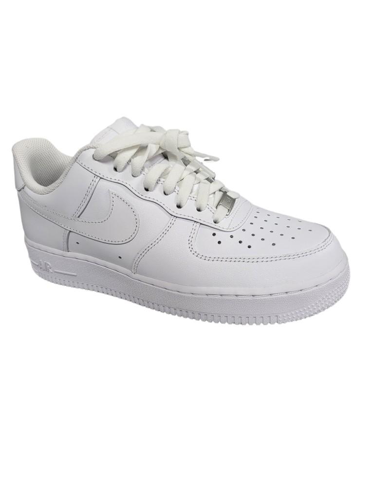 MAN SNEAKERS NIKE AIR FORCE 1 '07 WHITE LEATHER-CW2288-111