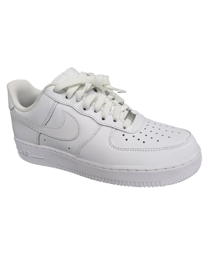 SNEAKERS UOMO NIKE AIR FORCE 1 '07 PELLE BIANCA-CW2288-111