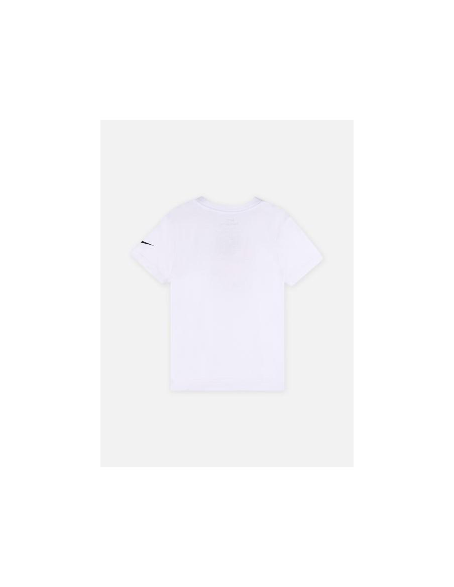T-SHIRT BAMBINO NIKE SPORTSWEAR BASKETBALL MOJI SHORTSLEEVE TEE 60%COTONE 40% POLIESTERE-BIANCO-86J624-001