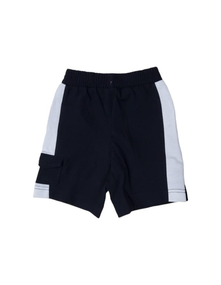 NIKE NSW LIL FRUITS JSY KID SHORTS- BLACK / WHITE-60% COTTON-40% POLYESTER-86J619-023