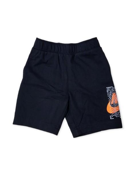 NIKE NSW ELEVATE FT KID SHORTS BLACK-60% COTTON 40% POLYESTER-86J503-023