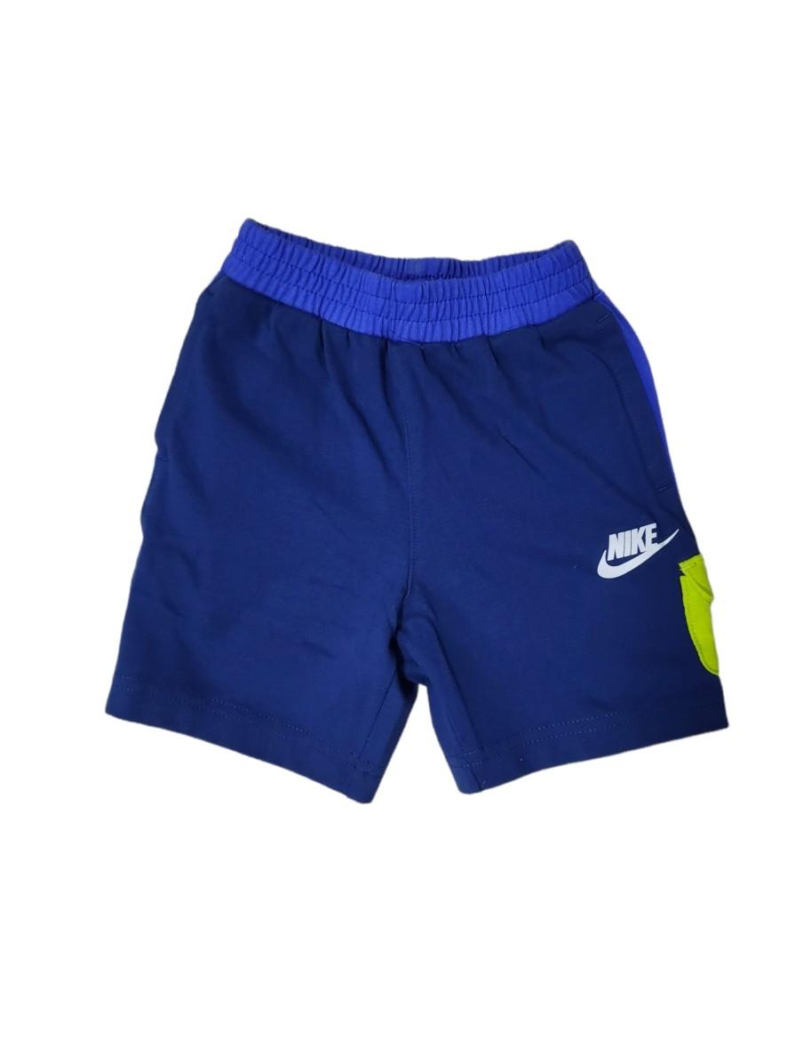 PANTALONCINO BAMBINO NIKE NSW LIL FRUITS JSY- NERO/BIANCO-60% COTONE-40%POLIESTERE-86J619-C54
