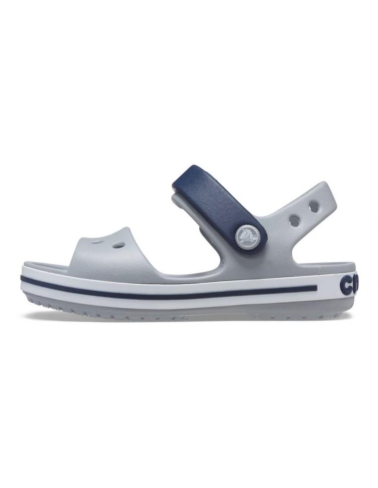 CROCS KINDERSANDALEN CROCBAND SANDALE K- GRAU / BLAU-12856-01U