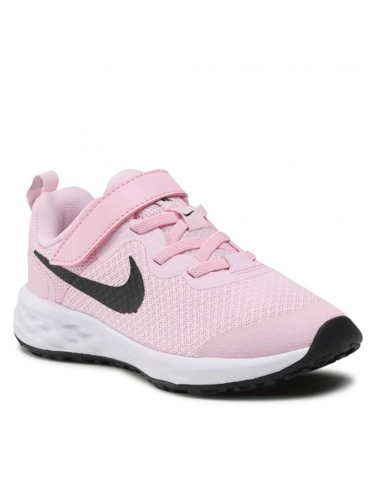 SHOES GIRL NIKE REVOLUTION 6 NN (PSV) -PINK CANVAS-DD1095-608