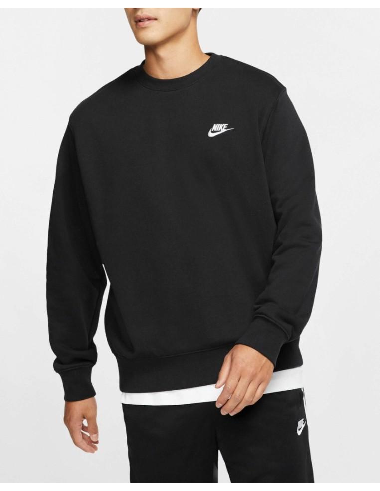 SWEAT HOMME NIKE SPORTSWEAR CLUB FRENCH TERRY-NOIR-80% COTON / 20% POLYESTER-BV2666-010