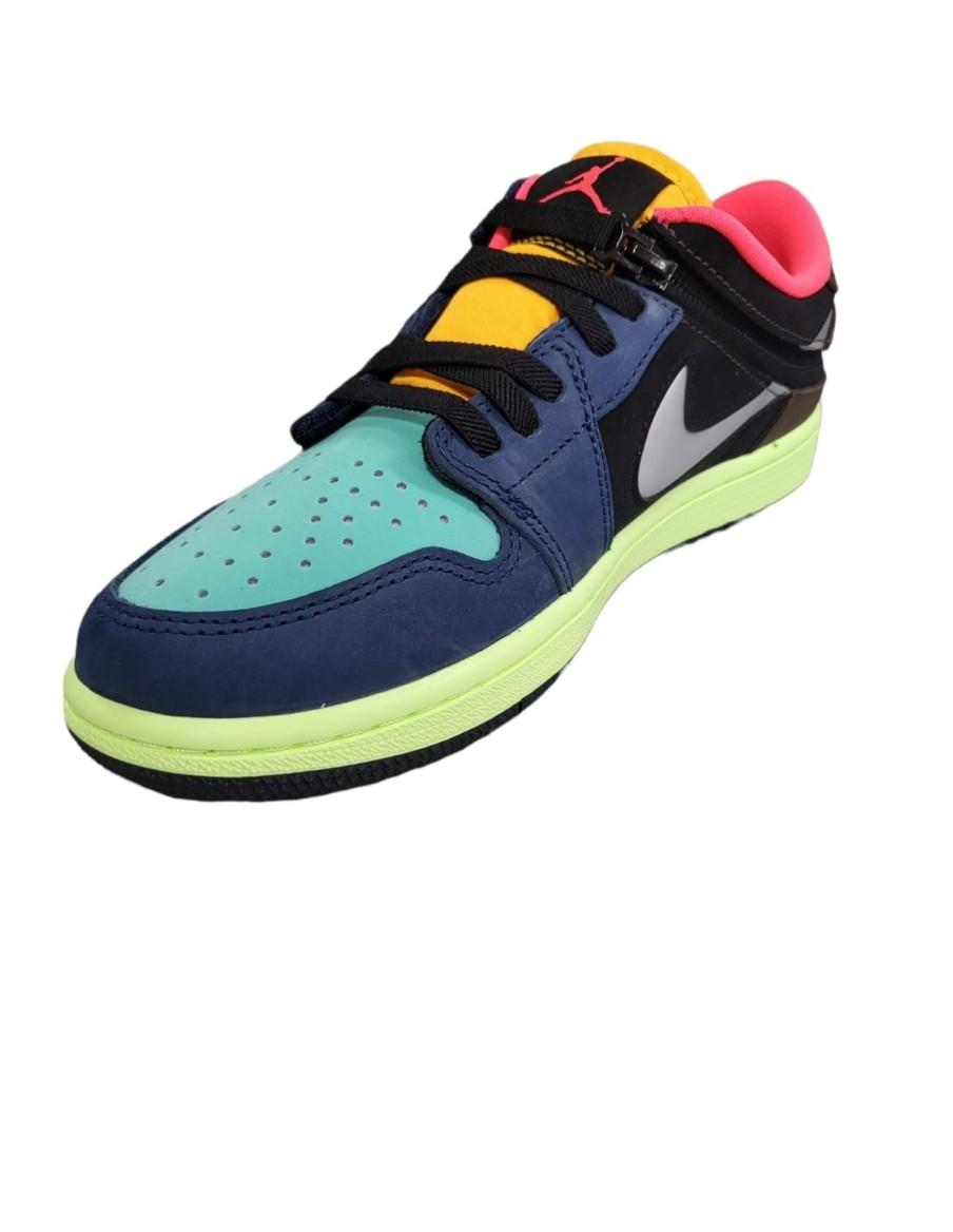 MAN SNEAKERS NIKE AIR JORDAN 1 LOW FLYEASE-LEDER-MULTICOLOR-DM1206-201