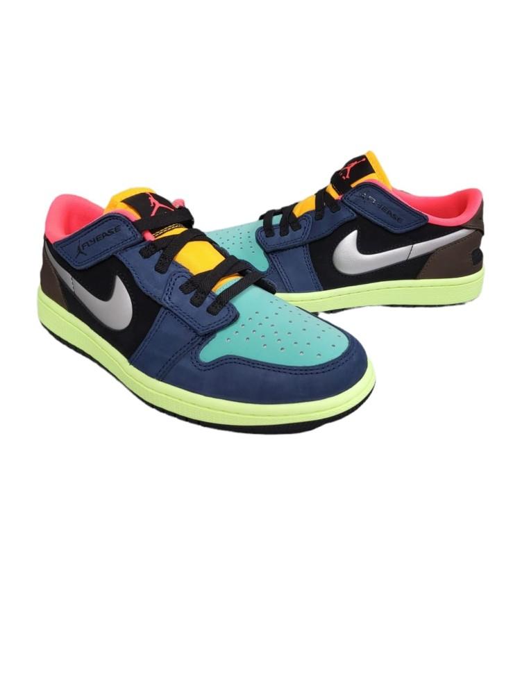 MAN SNEAKERS NIKE AIR JORDAN 1 LOW FLYEASE-LEDER-MULTICOLOR-DM1206-201