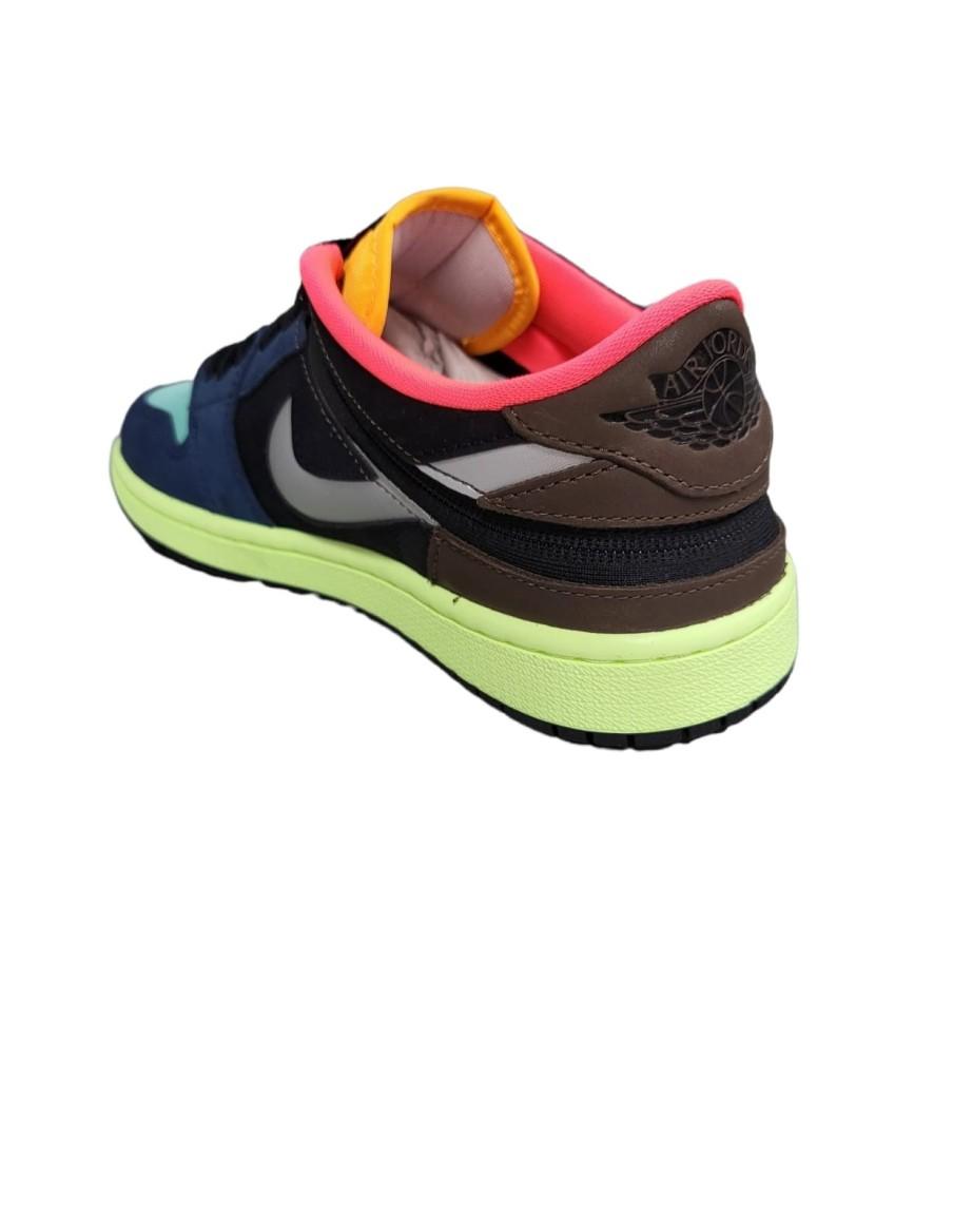 MAN SNEAKERS NIKE AIR JORDAN 1 LOW FLYEASE-LEATHER-MULTICOLOR-DM1206-201