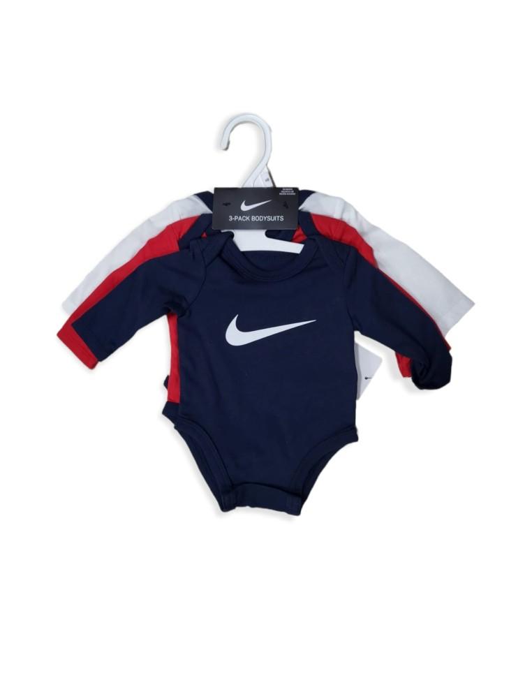 BODY BABY NIKE JDI SWOOSH UNIVERSITY 3-TEILIGER BODY 60 % BAUMWOLLE 40 % POLYESTER-56I304-U10