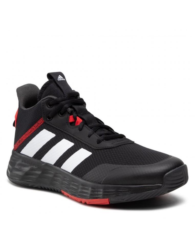 CHAUSSURES POUR HOMMES ADIDAS OWNTHEGAME- TOILE-NOIR / ROUGE-H00471