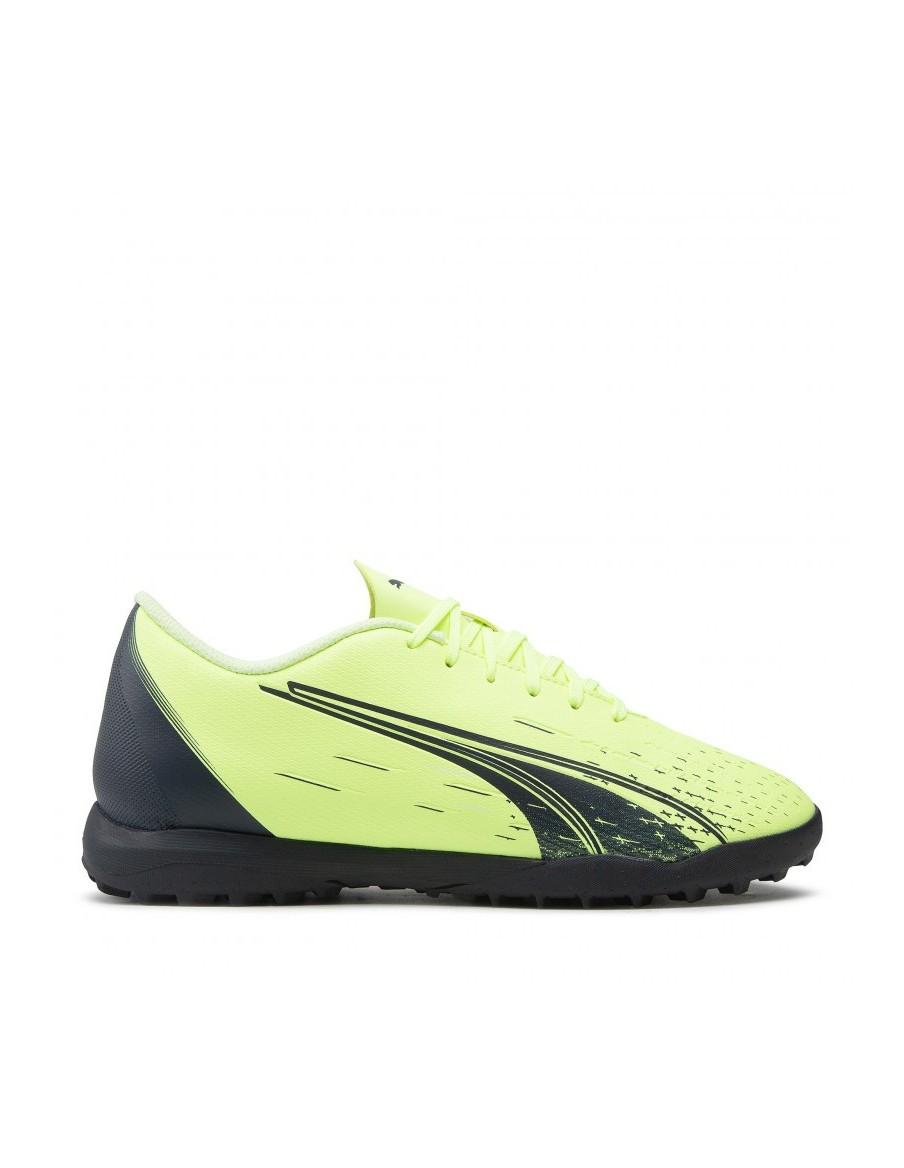 SCARPE CALCIO PUMA ULTRA PLAY TT-PELLE-VERDE FLUO-106909-01