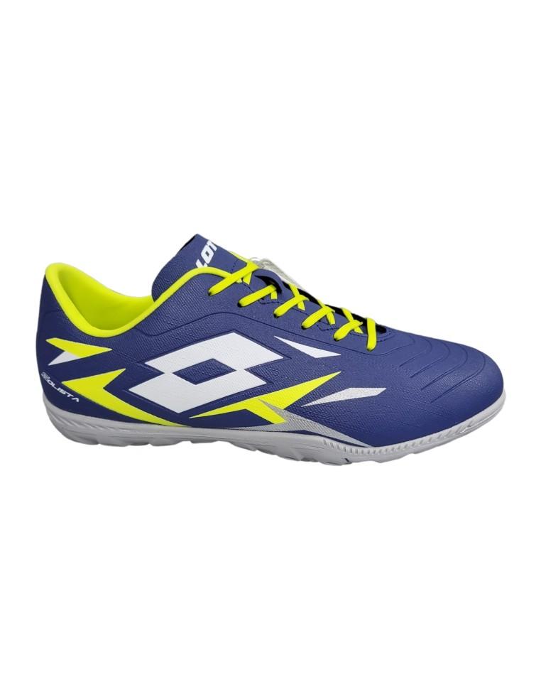 CHAUSSURES DE FOOTBALL HOMME LOTTO SOLISTA 700 VI TF-CUIR-BLEU-218134-9GM