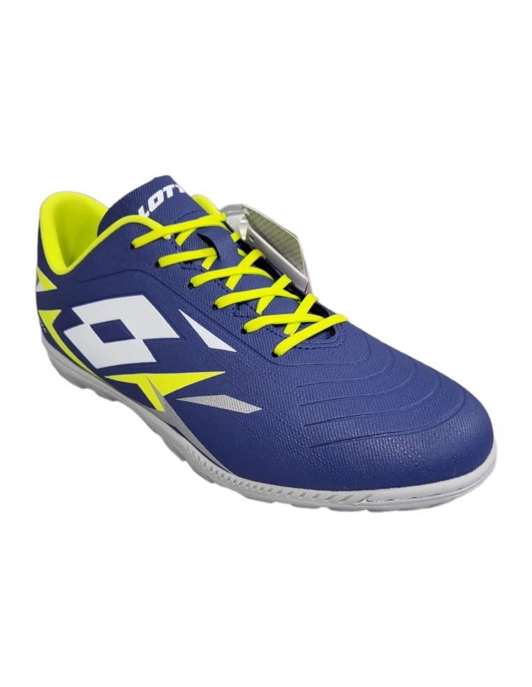 SCARPE CALCETTO UOMO LOTTO SOLISTA 700 VI TF-PELLE-BLU-218134-9GM