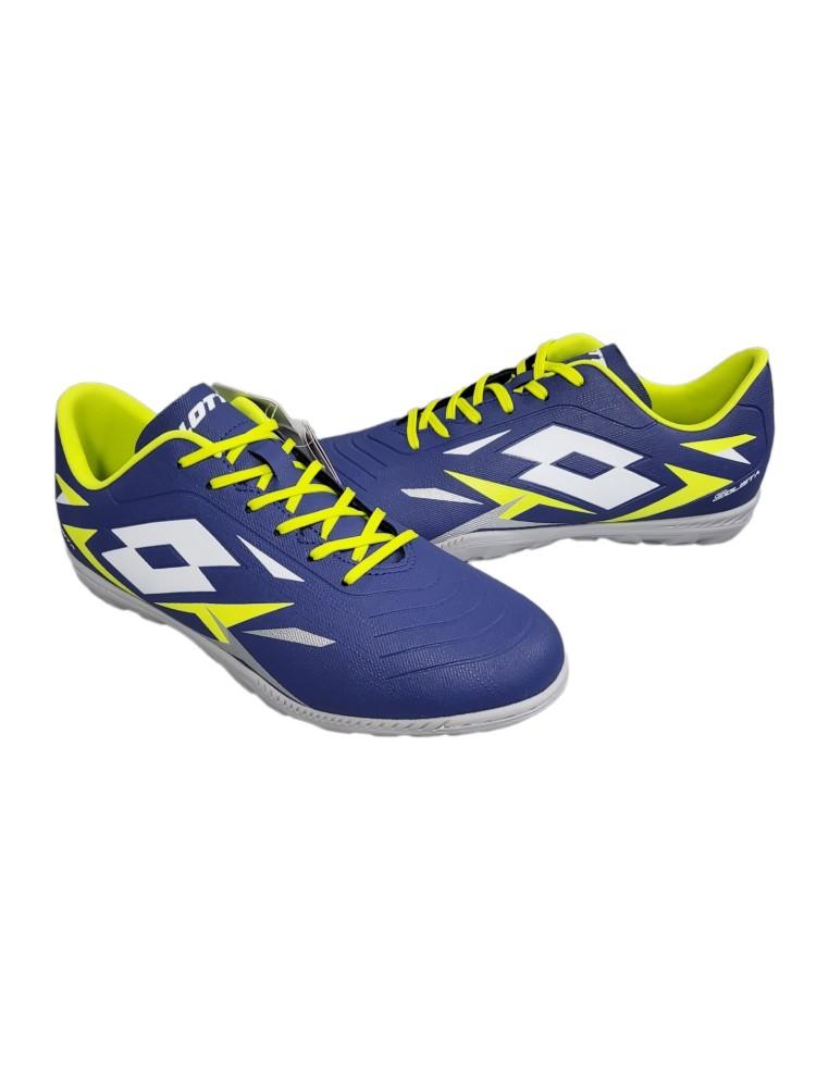 SCARPE CALCETTO UOMO LOTTO SOLISTA 700 VI TF-PELLE-BLU-218134-9GM