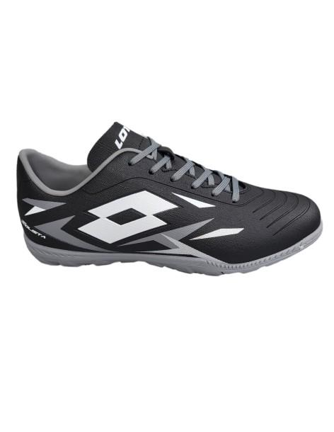 ZAPATOS DE FÚTBOL HOMBRE LOTTO SOLISTA 700 VI TF-CUERO-NEGRO-218134-9GK