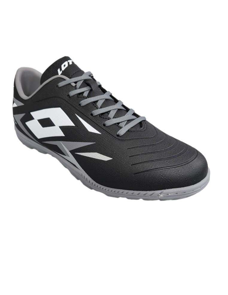 ZAPATOS DE FÚTBOL HOMBRE LOTTO SOLISTA 700 VI TF-CUERO-NEGRO-218134-9GK