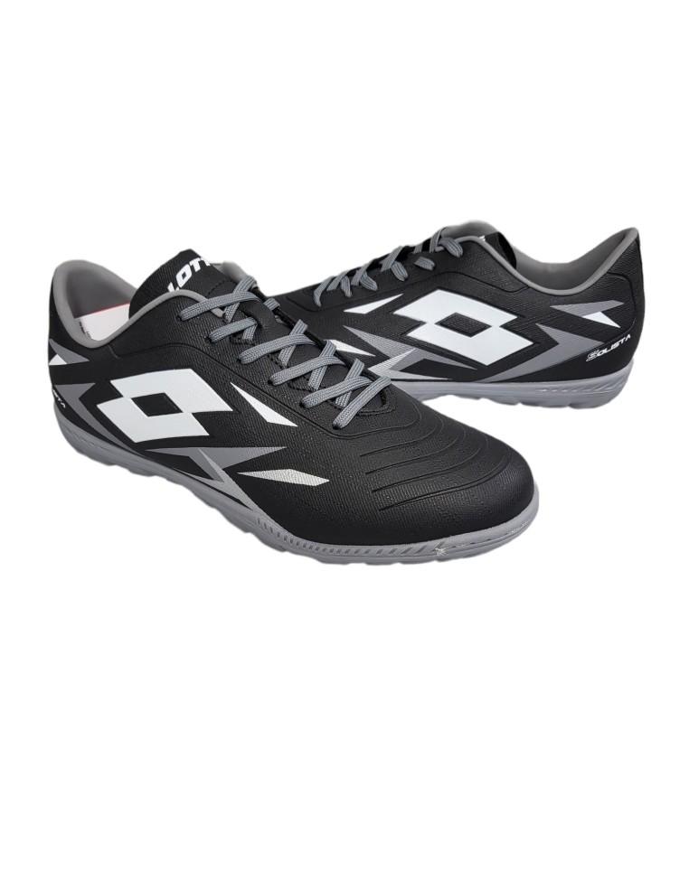 SCARPE CALCETTO UOMO LOTTO SOLISTA 700 VI TF-PELLE-NERO-218134-9GK