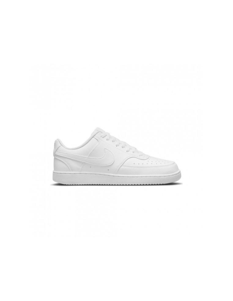 CHAUSSURES HOMME NIKE COURT VISION LOW NEXT NATURE-CUIR-BLANC-DH2987-100