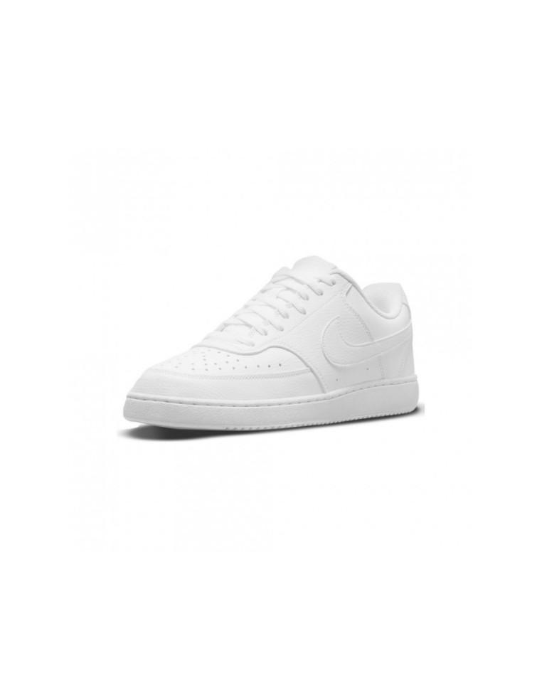 SCARPE UOMO NIKE COURT VISION LOW NEXT NATURE-PELLE-BIANCO-DH2987-100