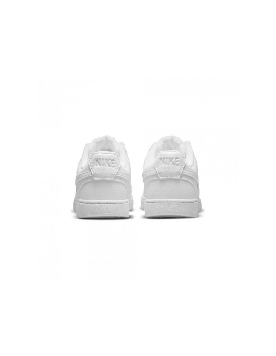CHAUSSURES HOMME NIKE COURT VISION LOW NEXT NATURE-CUIR-BLANC-DH2987-100