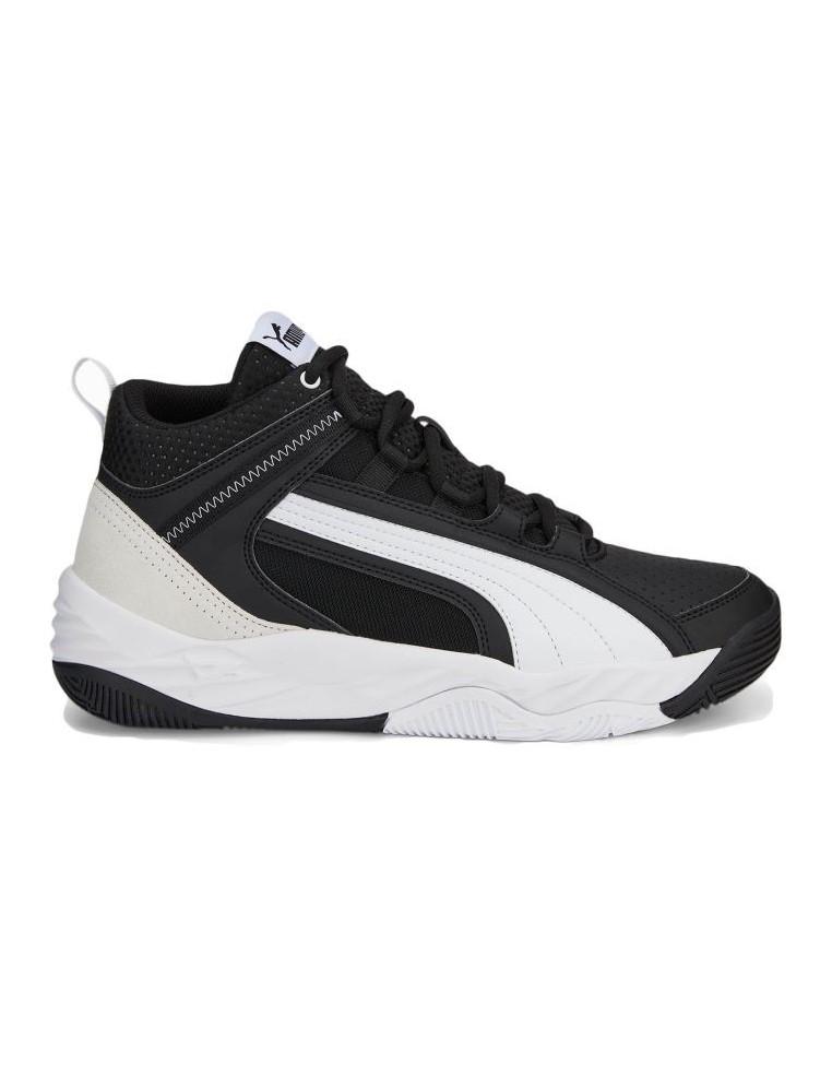 CHAUSSURES PUMA REBOUND FUTURE EVO CORE-CUIR-NOIR / BLANC-386379-01