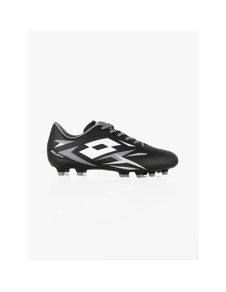 CHAUSSURES DE FOOTBALL LOTTO HOMME SOLISTA 700 VI FG-CUIR-NOIR-218133-9GK