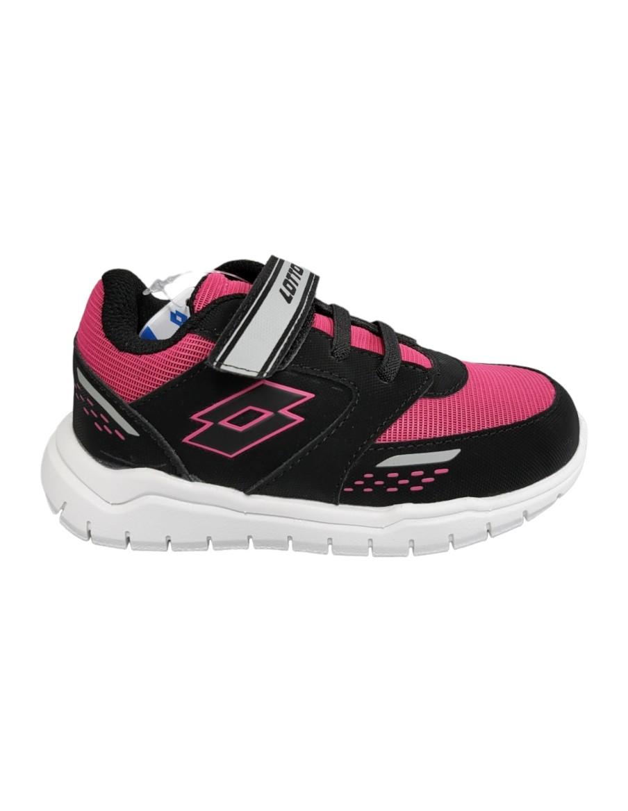SCARPE LOTTO BAMBINA SPACELITE AMF 2 II INF S-NERO/ROSA-218189-310
