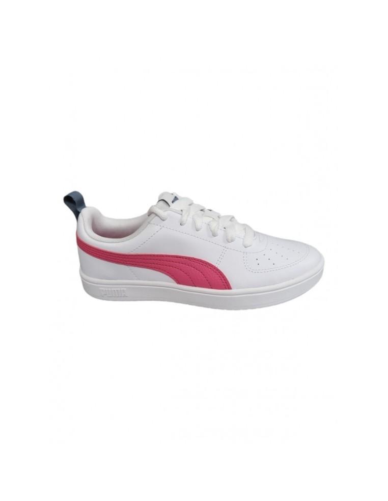 SHOES PUMA RICKIE JR-LEATHER-WHITE / PINK-384311-12