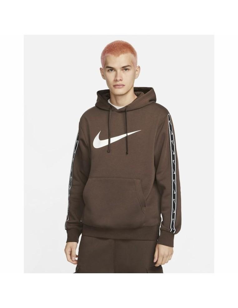 SUDADERA HOMBRE NIKE SPORTSWEAR REPEAT-80% ALGODON / 20% POLIESTER- MARRÓN-DX2028-334