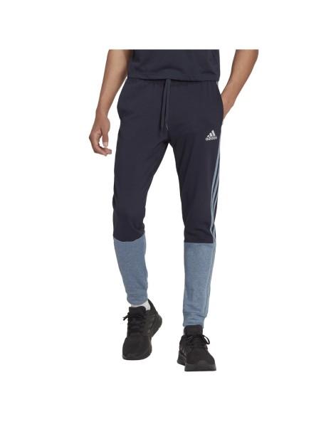 PANTALONES DE HOMBRE ADIDAS ESSENTIALS FRENCH TERRY-AZUL-70% ALGODÓN / 30% POLIÉSTER-HK2898