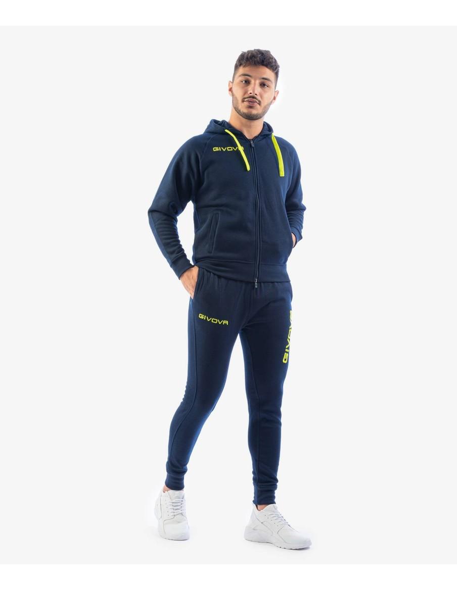 TUTA GIVOVA KING BLU/GIALLO FLUO