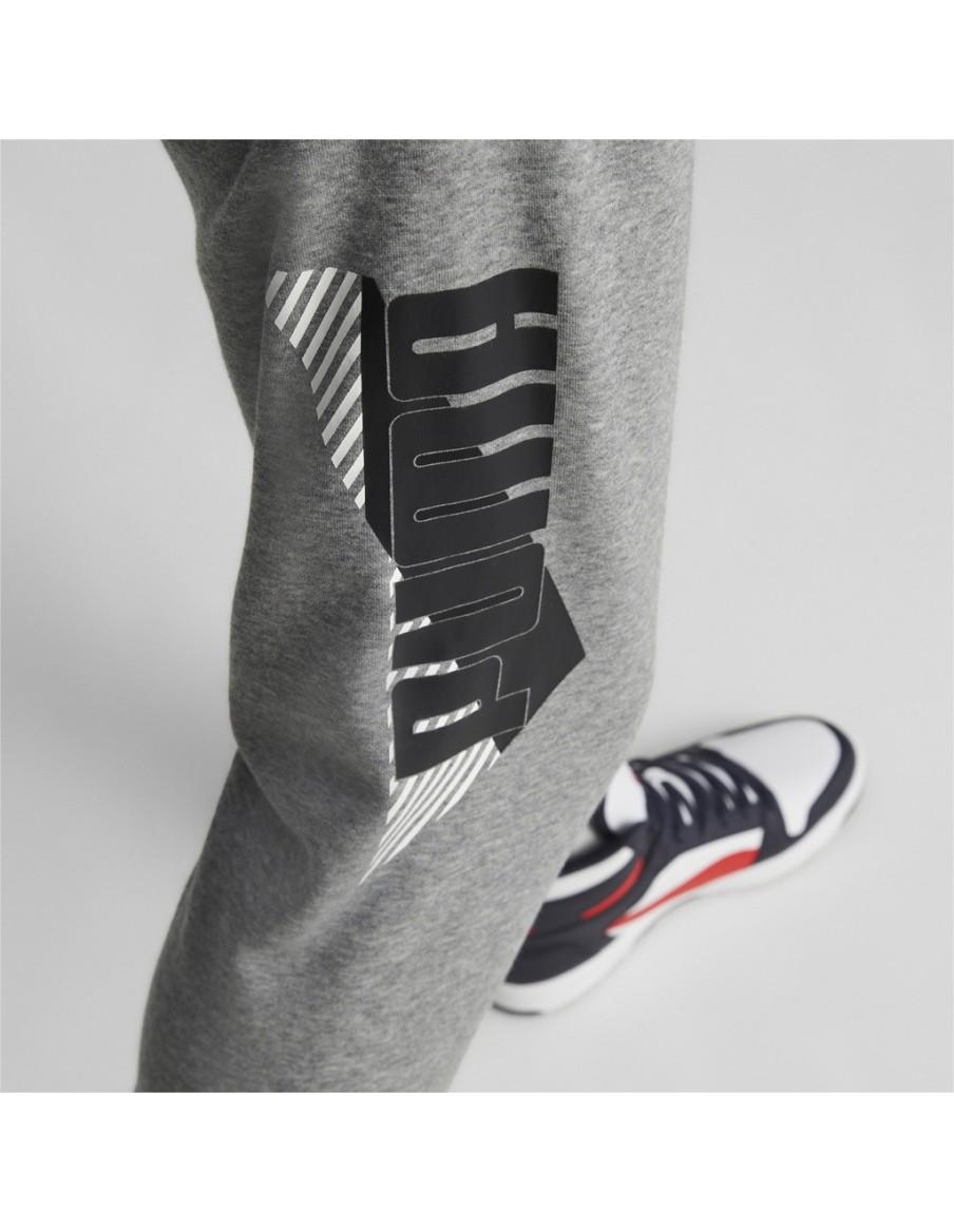 PANTALONE UOMO PUMA POWER LOGO-66% COTONE/34% POLIESTERE-NERO-849796-03