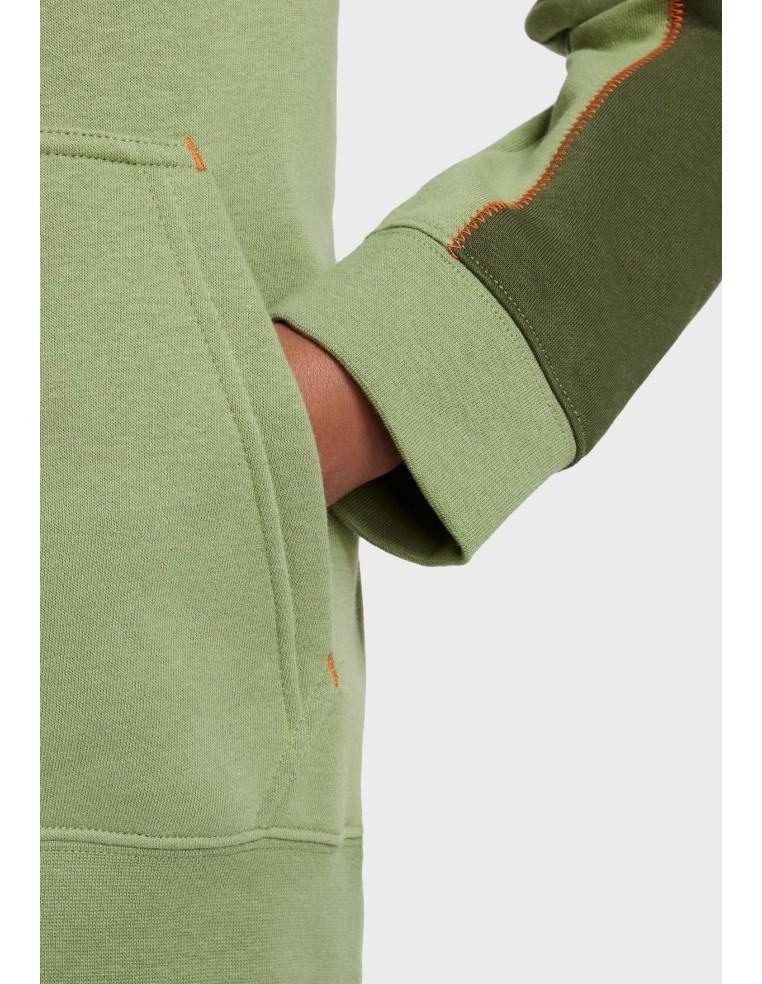 NIKE SPORTSWEAR KID SWEATSHIRT WITH HOOD - GREEN - DR9176-334