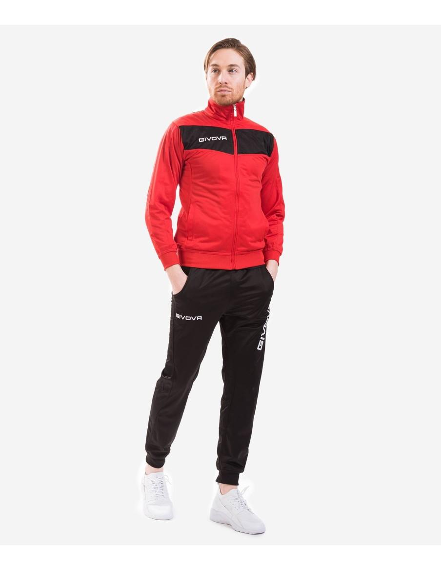 TUTA UOMO GIVOVA MODELLO VISA ROSSO / NERO