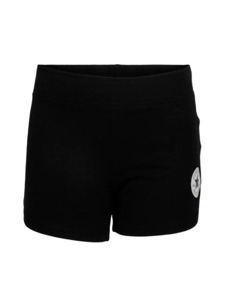 GIRLS CONVERSE CHUCK PATCH BLACK SHORTS