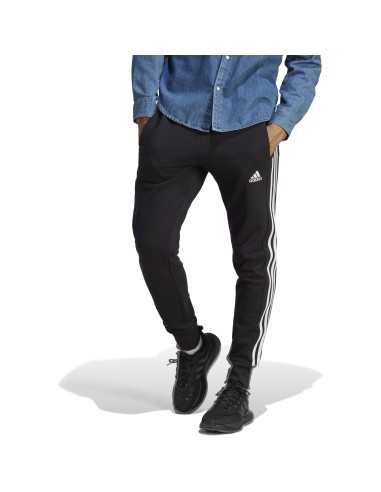 TROUSERS ADIDAS ESSENTIALS FRENCH TERRY TAPERED CUFF 3-STRIPES - HA4337