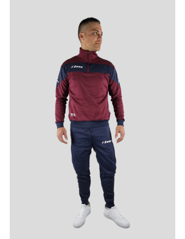 TRACKSUIT ZEUS MARTE YELLOW BLUE / DUNKELROT