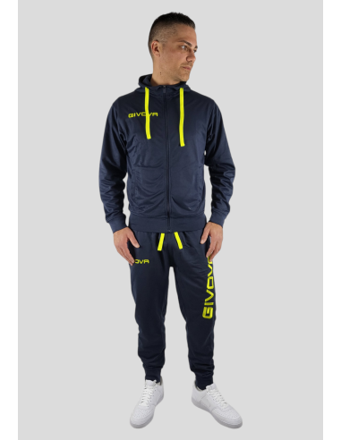 CHANDAL GIVOVA POKER DEPORTIVO AZUL OSCURO / AMARILLO NEON