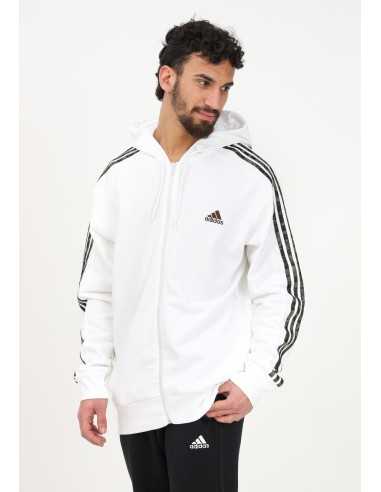 ADIDAS ESSENTIALS FRENCH TERRY 3-STRIPES FULL-ZIP SWEATSHIRT - IC9836