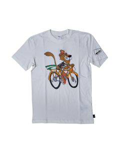 T-SHIRT UOMO PUMA UPTOWN BIANCO IN COTONE