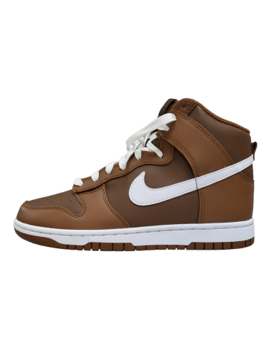 NIKE DUNK HIGH CHOCOLATE - CUERO - MARRÓN/BLANCO - DJ6189-200