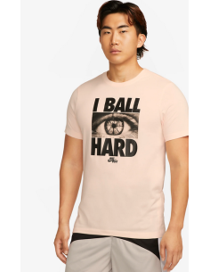 T-SHIRT UOMO NIKE DRI-FIT TEE VERB P2 ROSA IN COTONE