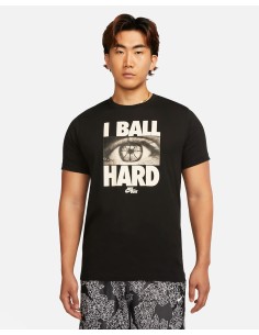 T-SHIRT UOMO NIKE DRI-FIT TEE VERB P2 NERO IN COTONE